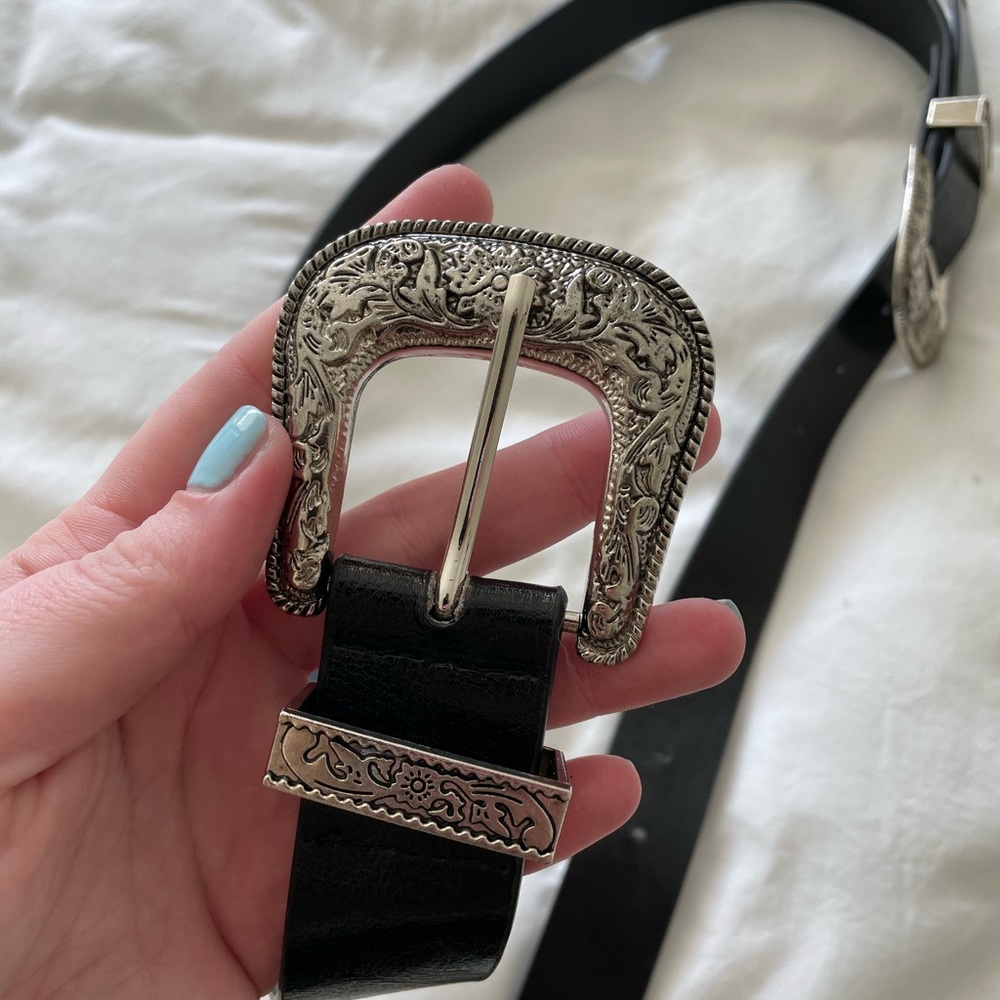 Western Double Buckle Belt